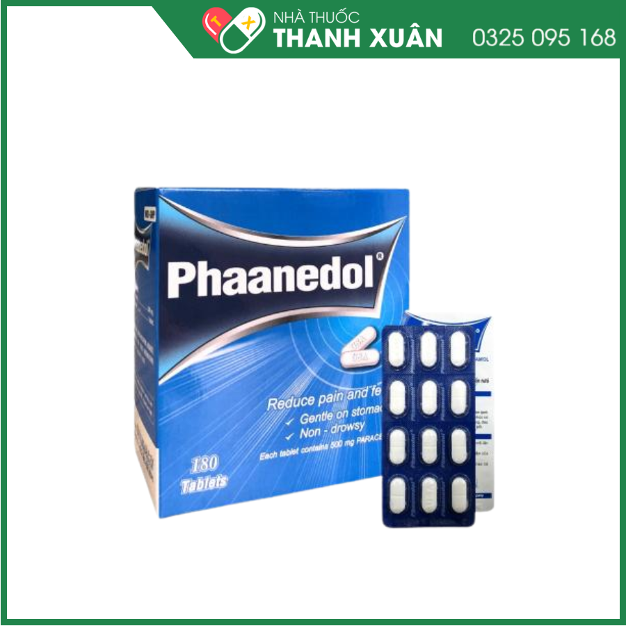 Phaanedol giảm đau, hạ sốt
